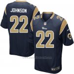 Camiseta Los Angeles Rams Johnson Negro Nike Game NFL Hombre