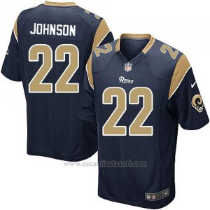 Camiseta Los Angeles Rams Johnson Negro Nike Game NFL Hombre