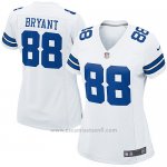 Camiseta Dallas Cowboys Bryant Blanco Nike Game NFL Mujer