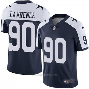 Camiseta NFL Game Dallas Cowboys 90 Demarcus Lawrence Throwback Azul