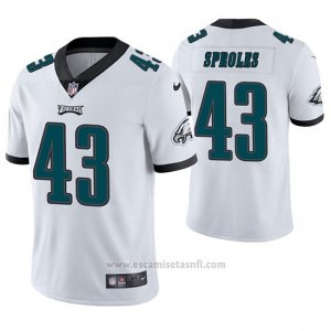 Camiseta NFL Limited Hombre Philadelphia Eagles Darren Sproles Blanco Vapor Untouchable