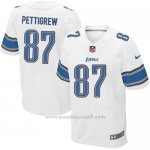 Camiseta Detroit Lions Pettigrew Blanco Nike Elite NFL Hombre