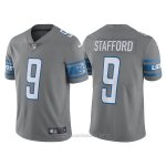 Camiseta NFL Limited Nino Detroit Lions 9 Matthew Stafford Gris 2017
