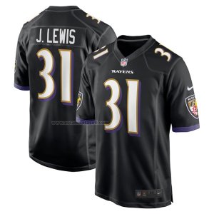 Camiseta NFL Game Baltimore Ravens Jamal Lewis Retired Negro