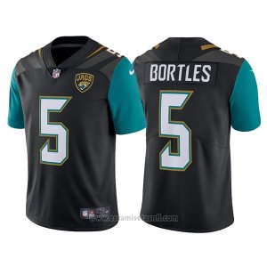 Camiseta NFL Limited Hombre Jacksonville Jaguars 5 Blake Bortles Negro Vapor Untouchable