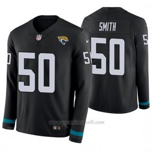 Camiseta NFL Hombre Jacksonville Jaguars Telvin Smith Negro Therma Manga Larga