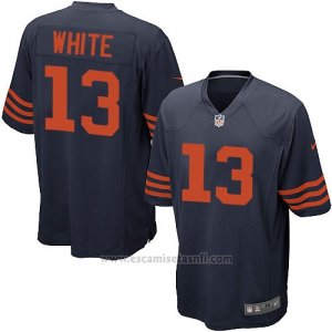 Camiseta Chicago Bears White Azul Nike Game NFL Nino