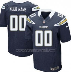 Camisetas NFL Elite Los Angeles Chargers Personalizada Negro