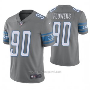 Camiseta NFL Limited Hombre Detroit Lions Trey Flowers Gris Color Rush
