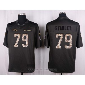 Camiseta Baltimore Ravens Stanley Apagado Gris 2016 Nike Anthracite Salute To Service NFL Hombre