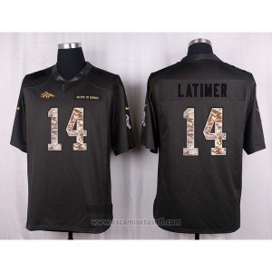Camiseta Denver Broncos Latimer Apagado Gris Nike Anthracite Salute To Service NFL Hombre