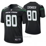 Camiseta NFL Game Hombre New York Jets Jamison Crowder Negro 60th Aniversario
