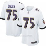 Camiseta Baltimore Ravens Ogden Blanco Nike Game NFL Hombre