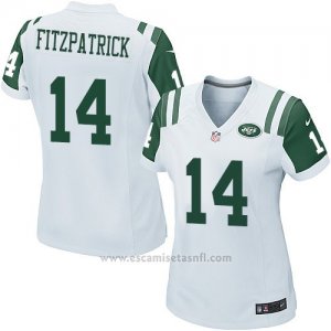 Camiseta New York Jets Fitzpatrick Blanco Nike Game NFL Mujer