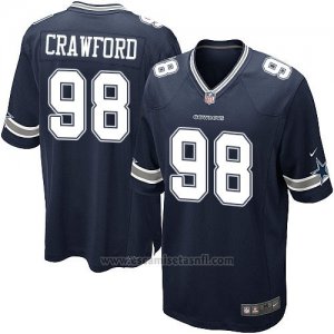 Camiseta Dallas Cowboys Crawford Negro Nike Game NFL Nino