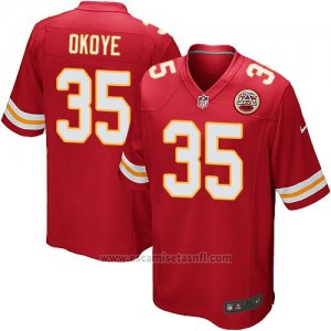 Camiseta Kansas City Chiefs Okoye Rojo Nike Game NFL Nino