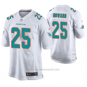 Camiseta NFL Game Hombre Dolphins Xavien Howard Blanco