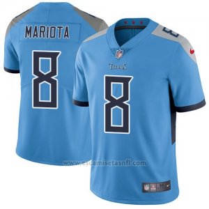 Camiseta NFL Limited Hombre Tennessee Titans 8 Marcus Mariota Azul Stitched Vapor Untouchable