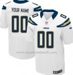 Camisetas NFL Elite Los Angeles Chargers Personalizada Blanco