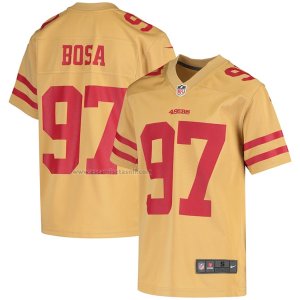 Camiseta NFL Game Nino San Francisco 49ers Nick Bosa Inverted Oro
