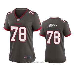 Camiseta NFL Game Mujer Tampa Bay Buccaneers Tristan Wirfs Alterno Gris