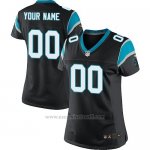 Camisetas NFL Mujer Carolina Panthers Personalizada Negro