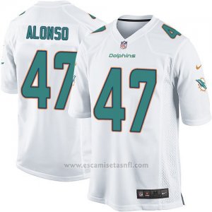 Camiseta Miami Dolphins Alonso Blanco Nike Game NFL Nino