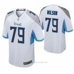 Camiseta NFL Game Tennessee Titans 79 Isaiah Wilson Blanco