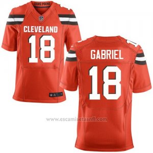 Camiseta Cleveland Browns Gabriel Rojo Nike Elite NFL Hombre