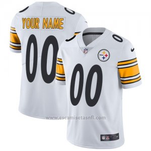 Camisetas NFL Nino Hombre Pittsburgh Steelers Personalizada Blanco
