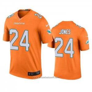 Camiseta NFL Legend Miami Dolphins Byron Jones Naranja Color Rush