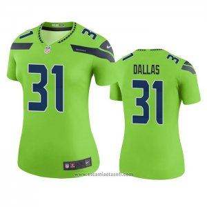 Camiseta NFL Legend Mujer Seattle Seahawks Deejay Dallas Verde