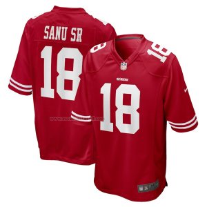 Camiseta NFL Game San Francisco 49ers Mohamed Sanu Sr Rojo