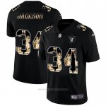 Camiseta NFL Limited Las Vegas Raiders Jackson Statue of Liberty Fashion Negro