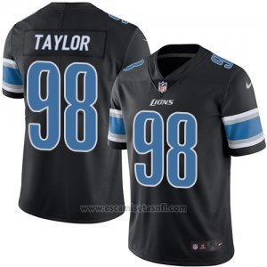 Camiseta Detroit Lions Taylor Negro Nike Legend NFL Hombre