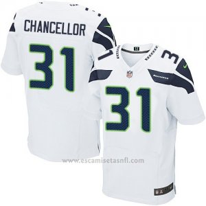 Camiseta Seattle Seahawks Chancellor Blanco Nike Elite NFL Hombre