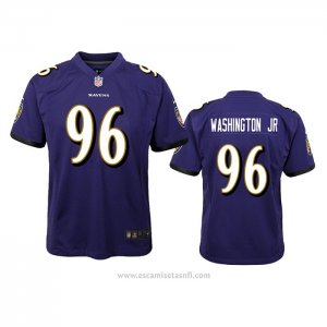 Camiseta NFL Game Nino Baltimore Ravens Broderick Washington Jr. Violeta