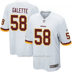 Camiseta Washington Redskins Galette Blanco Nike Game NFL Hombre