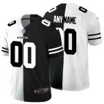 Camiseta NFL Limited New Orleans Saints Personalizada White Black Split