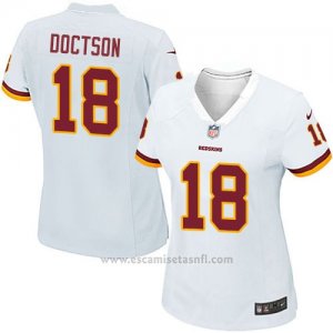 Camiseta Washington Redskins Doctson Blanco Nike Game NFL Mujer