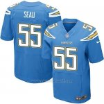 Camiseta San Diego Chargers Seau Azul Nike Elite NFL Hombre