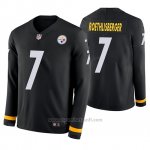 Camiseta NFL Hombre Pittsburgh Steelers Ben Roethlisberger Negro Therma Manga Larga