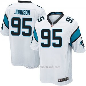Camiseta Carolina Panthers Johnson Blanco Nike Game NFL Hombre