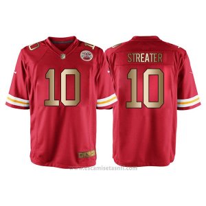 Camiseta Kansas City Chiefs Streater Rojo Nike Gold Game NFL Hombre