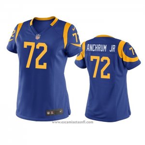 Camiseta NFL Game Mujer Los Angeles Rams Tremayne Anchrum Jr. Azul