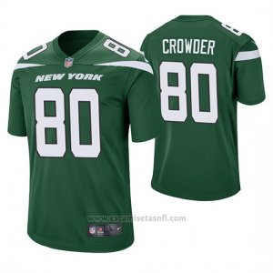 Camiseta NFL Game Hombre New York Jets Jamison Crowder Verde 60th Aniversario