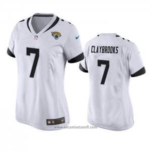 Camiseta NFL Game Mujer Jacksonville Jaguars Chris Claybrooks Blanco