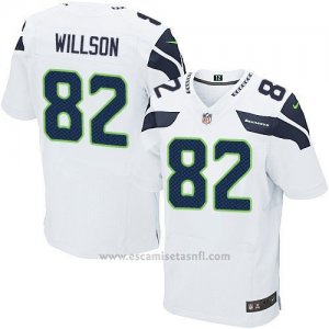 Camiseta Seattle Seahawks Willson Blanco Nike Elite NFL Hombre