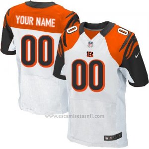 Camisetas NFL Elite Hombre Cincinnati Bengals Personalizada Blanco