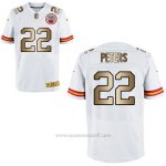 Camiseta Kansas City Chiefs Peters Blanco Nike Gold Elite NFL Hombre